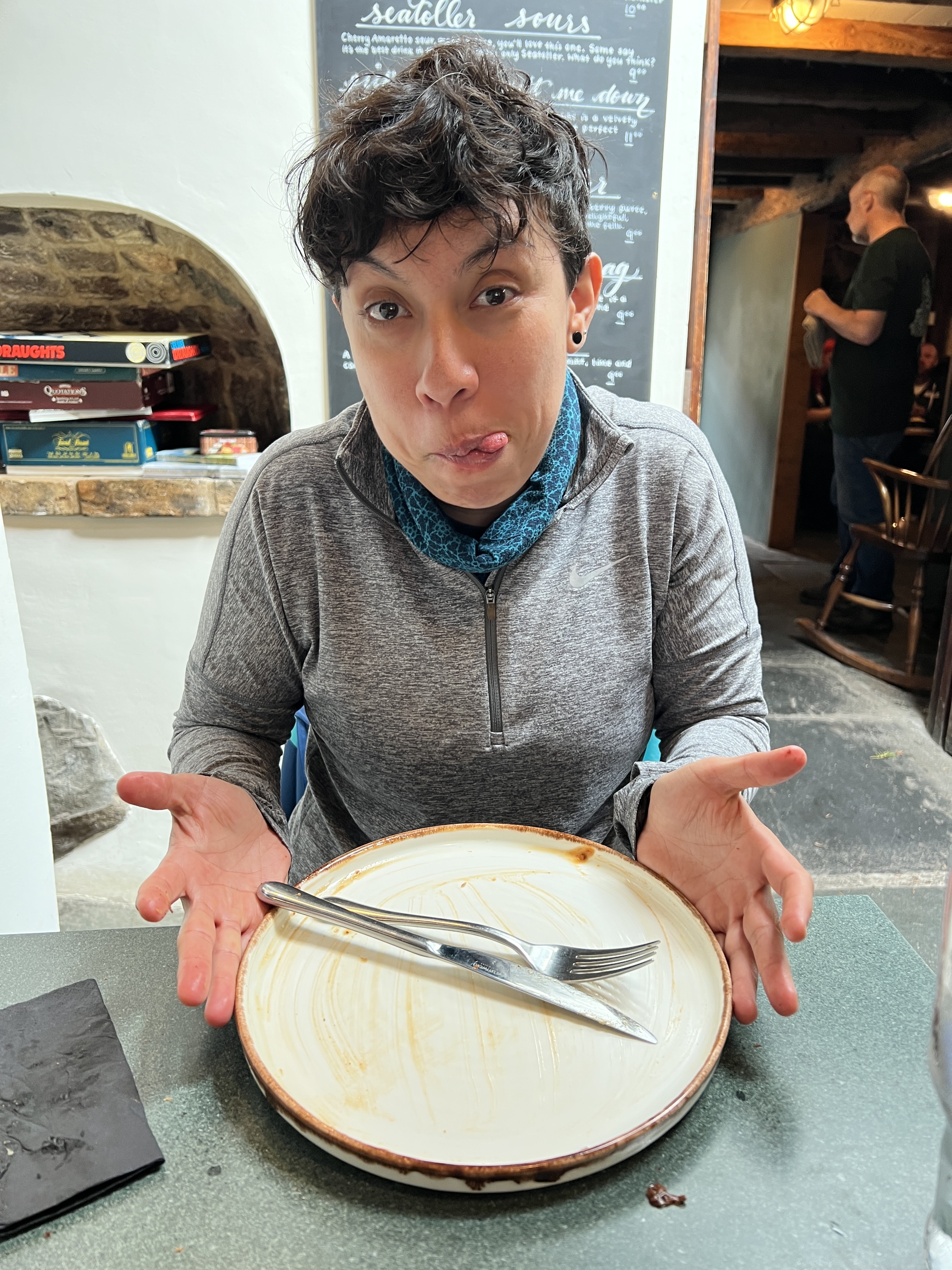 empty plate after sunday roast